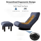Chaise de bureau ergonomique pour enfants Navy, pivotante, réglable, pour les 3-18 ans