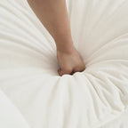 Vert / Bleu / Beige / Blanc — Fauteuil d'appoint en chenille avec pouf, 1 place