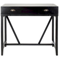 Bureau classique avec rangements Noir / Teck foncé / Blanc / Gris quartz / Chêne