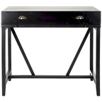 Bureau classique avec rangements Noir / Teck foncé / Blanc / Gris quartz / Chêne