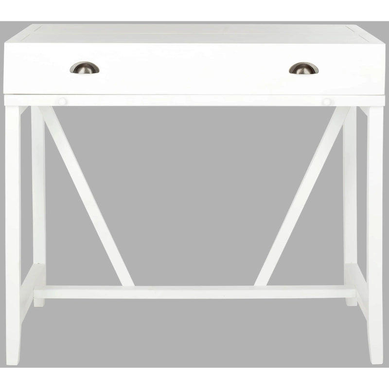 Bureau classique avec rangements Noir / Teck foncé / Blanc / Gris quartz / Chêne