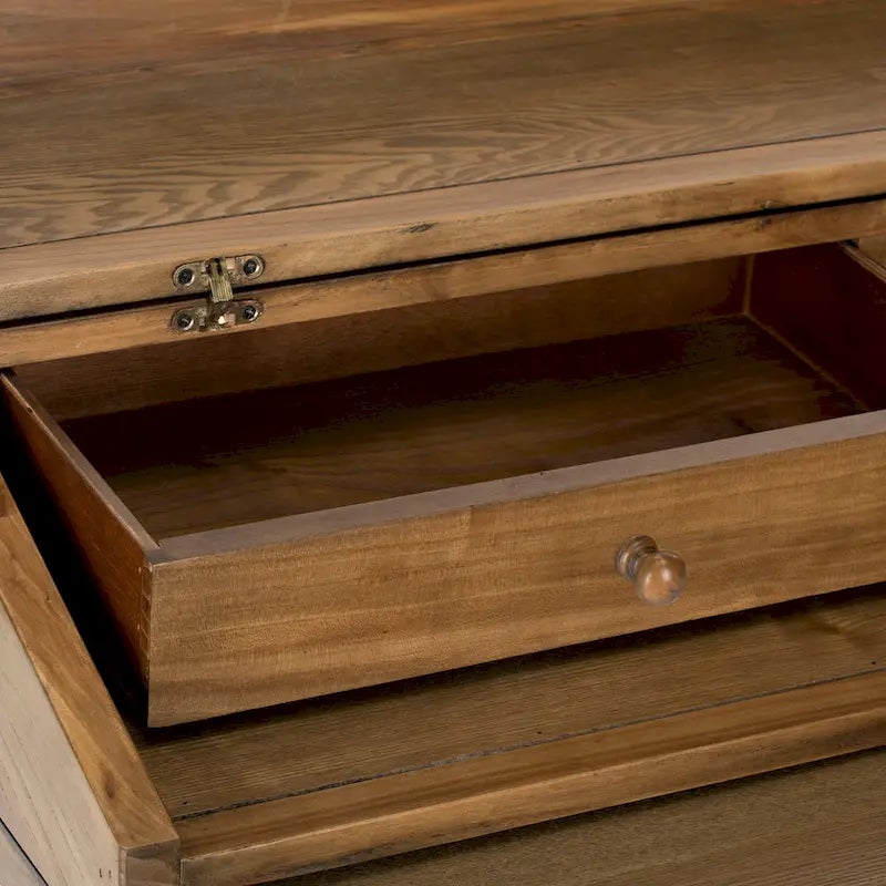 Bureau classique avec rangements Noir / Teck foncé / Blanc / Gris quartz / Chêne