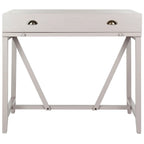 Bureau classique avec rangements Noir / Teck foncé / Blanc / Gris quartz / Chêne