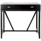 Bureau classique avec rangements Noir / Teck foncé / Blanc / Gris quartz / Chêne