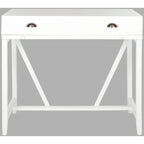 Bureau classique avec rangements Noir / Teck foncé / Blanc / Gris quartz / Chêne