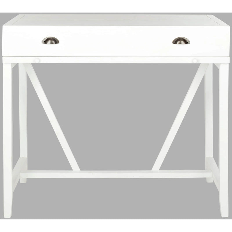 Bureau classique avec rangements Noir / Teck foncé / Blanc / Gris quartz / Chêne