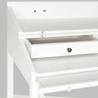 Bureau classique avec rangements Noir / Teck foncé / Blanc / Gris quartz / Chêne