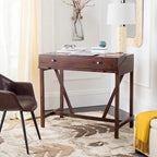 Bureau classique avec rangements Noir / Teck foncé / Blanc / Gris quartz / Chêne