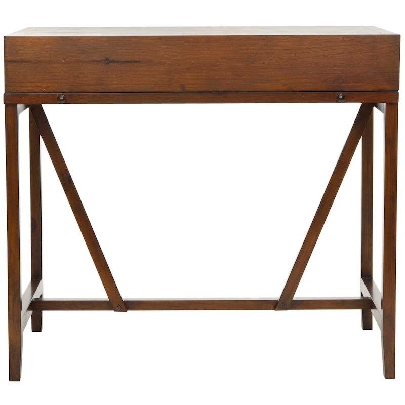 Bureau classique avec rangements Noir / Teck foncé / Blanc / Gris quartz / Chêne