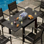 Expandable Outdoor Dining Table for Backyard and Deck - N/A