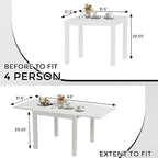 Table à manger d'extérieur extensible en aluminium gris – 4 à 6 places