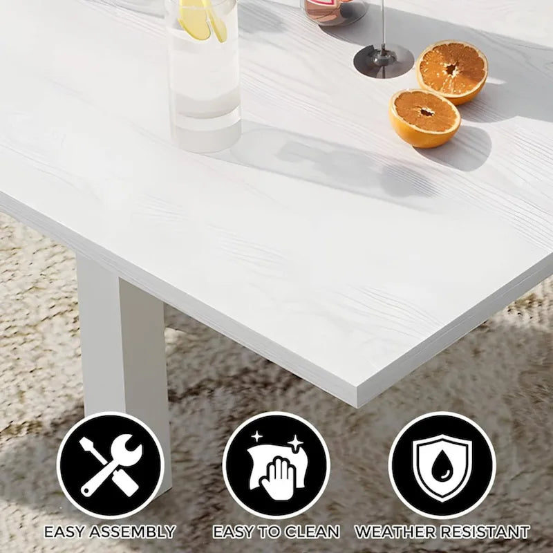 Table à manger d'extérieur extensible en aluminium gris – 4 à 6 places