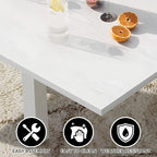 Table à manger d'extérieur extensible en aluminium gris – 4 à 6 places