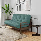 Matelas futon double en mousse à mémoire de forme au gel — Marine / Bordeaux / Vert Forêt / Aqua / Gris / Beige / Noir / Bleu, Pliable, 1 personne