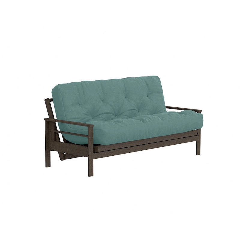 Matelas futon double en mousse à mémoire de forme au gel — Marine / Bordeaux / Vert Forêt / Aqua / Gris / Beige / Noir / Bleu, Pliable, 1 personne