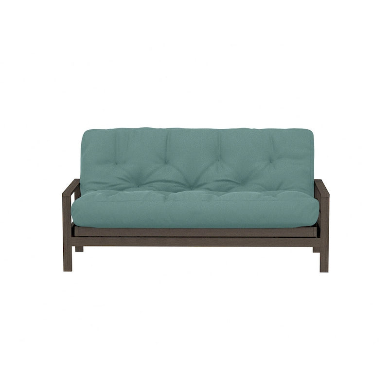 Matelas futon double en mousse à mémoire de forme au gel — Marine / Bordeaux / Vert Forêt / Aqua / Gris / Beige / Noir / Bleu, Pliable, 1 personne