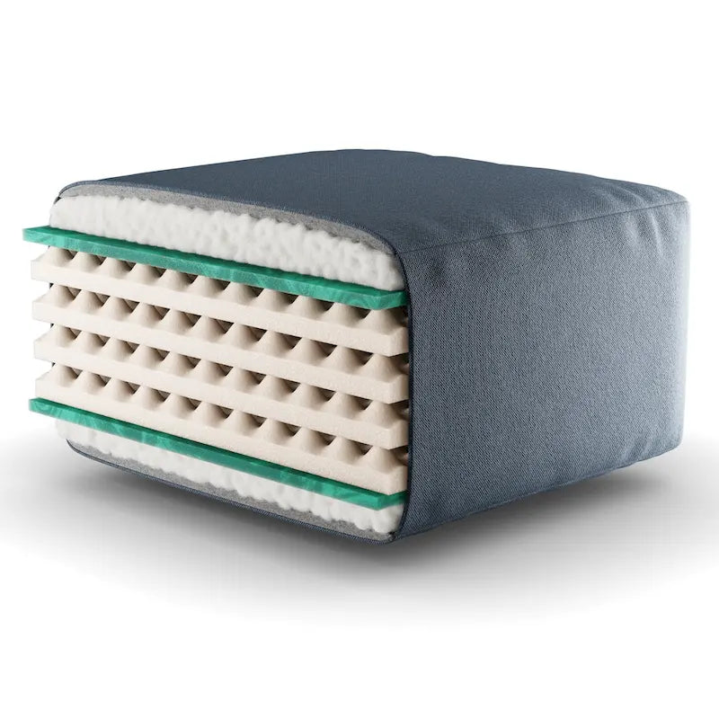 Matelas futon double en mousse à mémoire de forme au gel — Marine / Bordeaux / Vert Forêt / Aqua / Gris / Beige / Noir / Bleu, Pliable, 1 personne