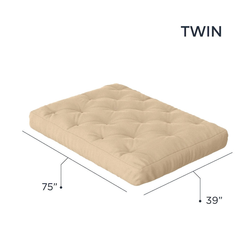 Matelas futon double en mousse à mémoire de forme au gel — Marine / Bordeaux / Vert Forêt / Aqua / Gris / Beige / Noir / Bleu, Pliable, 1 personne