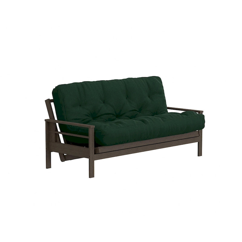 Matelas futon double en mousse à mémoire de forme au gel — Marine / Bordeaux / Vert Forêt / Aqua / Gris / Beige / Noir / Bleu, Pliable, 1 personne