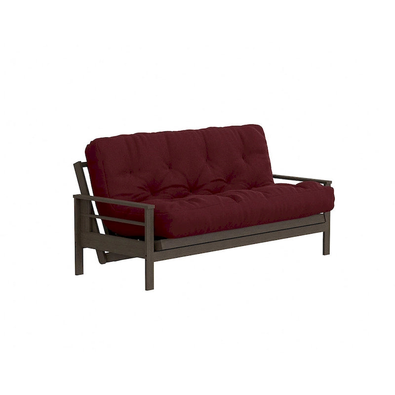 Matelas futon double en mousse à mémoire de forme au gel — Marine / Bordeaux / Vert Forêt / Aqua / Gris / Beige / Noir / Bleu, Pliable, 1 personne