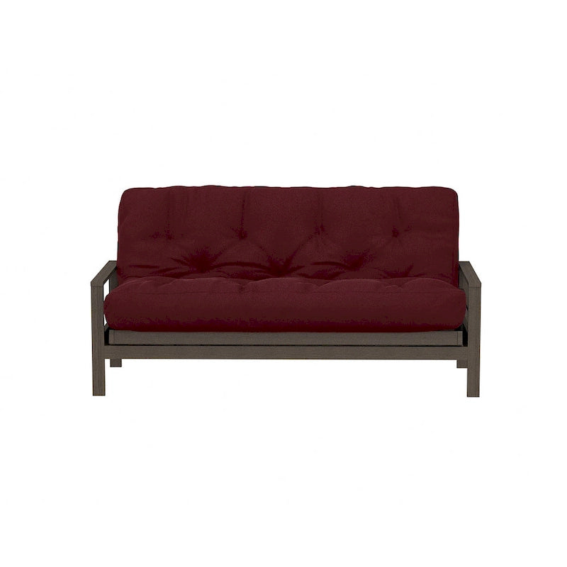 Matelas futon double en mousse à mémoire de forme au gel — Marine / Bordeaux / Vert Forêt / Aqua / Gris / Beige / Noir / Bleu, Pliable, 1 personne