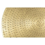 Table d'appoint Tambour Ronde en Métal Doré – Accent 1 personne