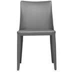 Chaise de salle à manger moderne végétalienne mi-siècle marron, simple