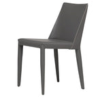 Chaise de salle à manger moderne végétalienne mi-siècle marron, simple