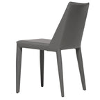 Chaise de salle à manger moderne végétalienne mi-siècle marron, simple