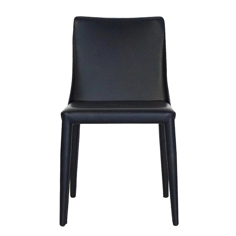 Chaise de salle à manger moderne végétalienne mi-siècle marron, simple