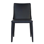 Chaise de salle à manger moderne végétalienne mi-siècle marron, simple