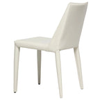 Chaise de salle à manger moderne végétalienne mi-siècle marron, simple