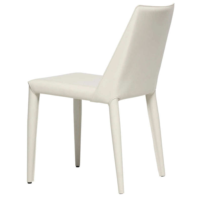 Chaise de salle à manger moderne végétalienne mi-siècle marron, simple