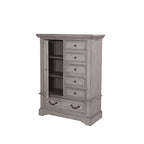 Commode pour homme transitionnelle gris/blanc antique vieilli