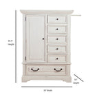 Commode pour homme transitionnelle gris/blanc antique vieilli