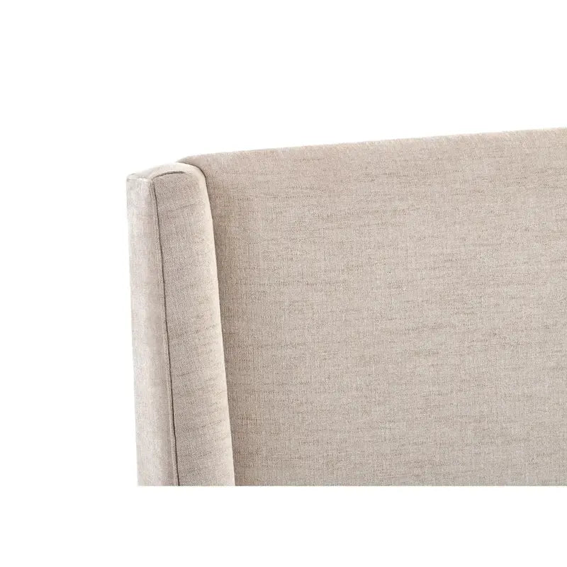 Lit rembourré crème/beige – grand lit et très grand lit, 2 personnes