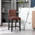 Tabouret de comptoir capitonné, marron / gris clair / bleu roi / gris / beige, assise pour 1