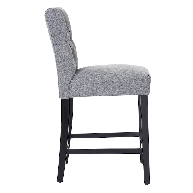 Tabouret de comptoir capitonné, marron / gris clair / bleu roi / gris / beige, assise pour 1