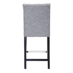 Tabouret de comptoir capitonné, marron / gris clair / bleu roi / gris / beige, assise pour 1