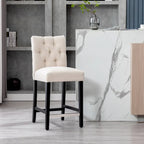 Tabouret de comptoir capitonné, marron / gris clair / bleu roi / gris / beige, assise pour 1