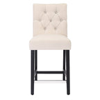 Tabouret de comptoir capitonné, marron / gris clair / bleu roi / gris / beige, assise pour 1
