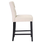Tabouret de comptoir capitonné, marron / gris clair / bleu roi / gris / beige, assise pour 1