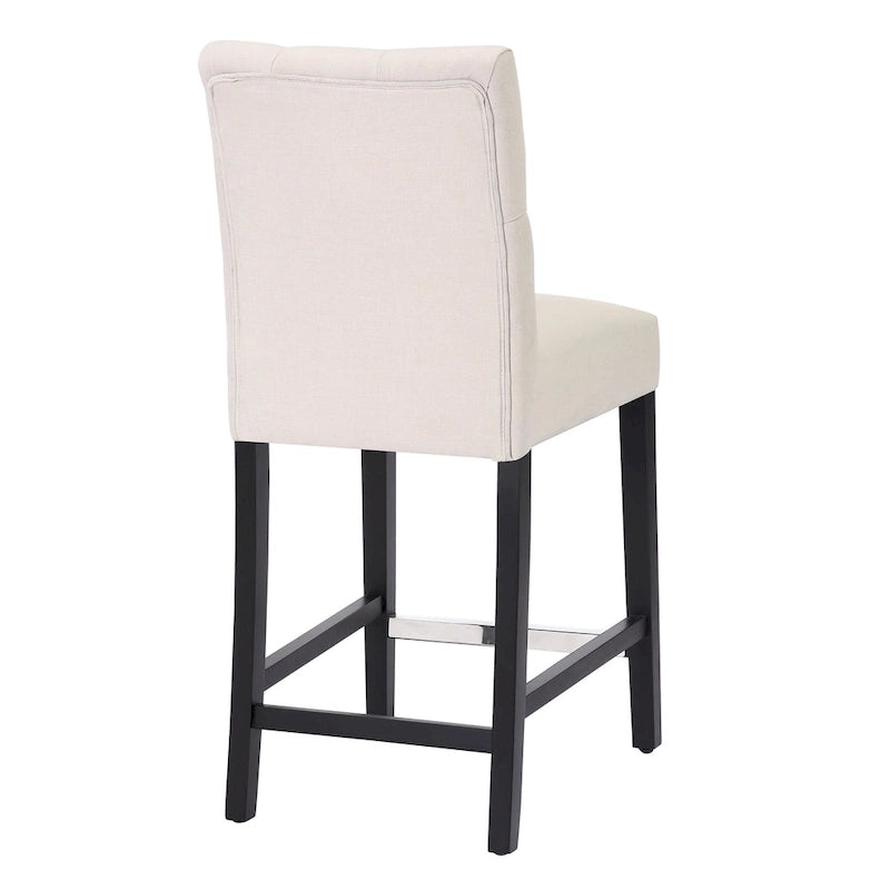 Tabouret de comptoir capitonné, marron / gris clair / bleu roi / gris / beige, assise pour 1