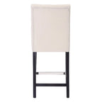 Tabouret de comptoir capitonné, marron / gris clair / bleu roi / gris / beige, assise pour 1