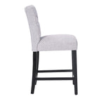 Tabouret de comptoir capitonné, marron / gris clair / bleu roi / gris / beige, assise pour 1