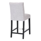 Tabouret de comptoir capitonné, marron / gris clair / bleu roi / gris / beige, assise pour 1