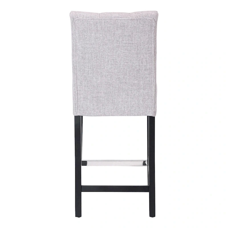 Tabouret de comptoir capitonné, marron / gris clair / bleu roi / gris / beige, assise pour 1
