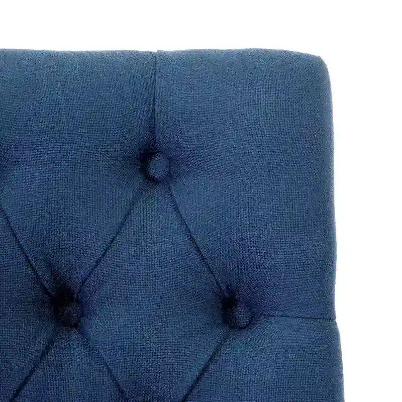 Tabouret de comptoir capitonné, marron / gris clair / bleu roi / gris / beige, assise pour 1