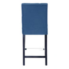 Tabouret de comptoir capitonné, marron / gris clair / bleu roi / gris / beige, assise pour 1