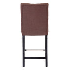 Tabouret de comptoir capitonné, marron / gris clair / bleu roi / gris / beige, assise pour 1